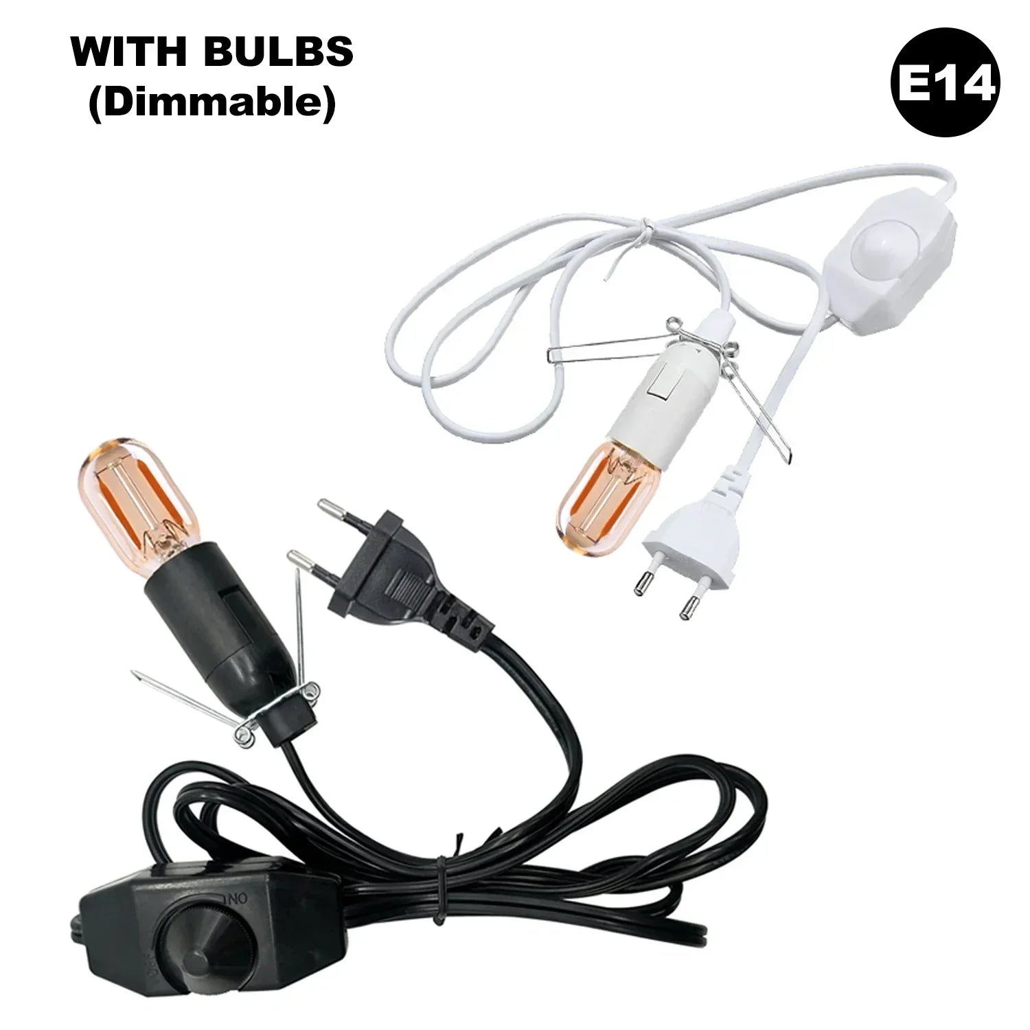 DecorBites™ Decorative Lamp Cord with Dimmer Switch and E14 E27 Socket