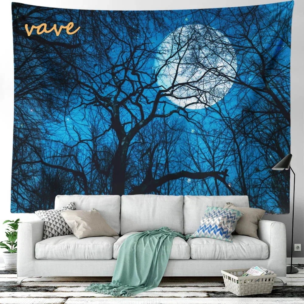 DecorBites™ Forest Tree Landscape Tapestry Wall Hanging for Aesthetic Room Decor