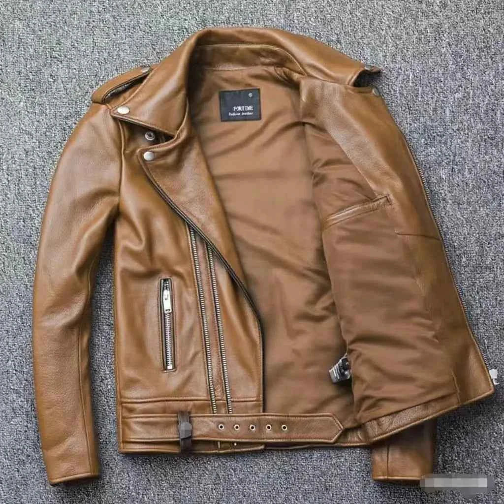 Unisex Oversized Button-down PU Leather Coat with Multiple Zippers Polo Jacket, with Many Zippers