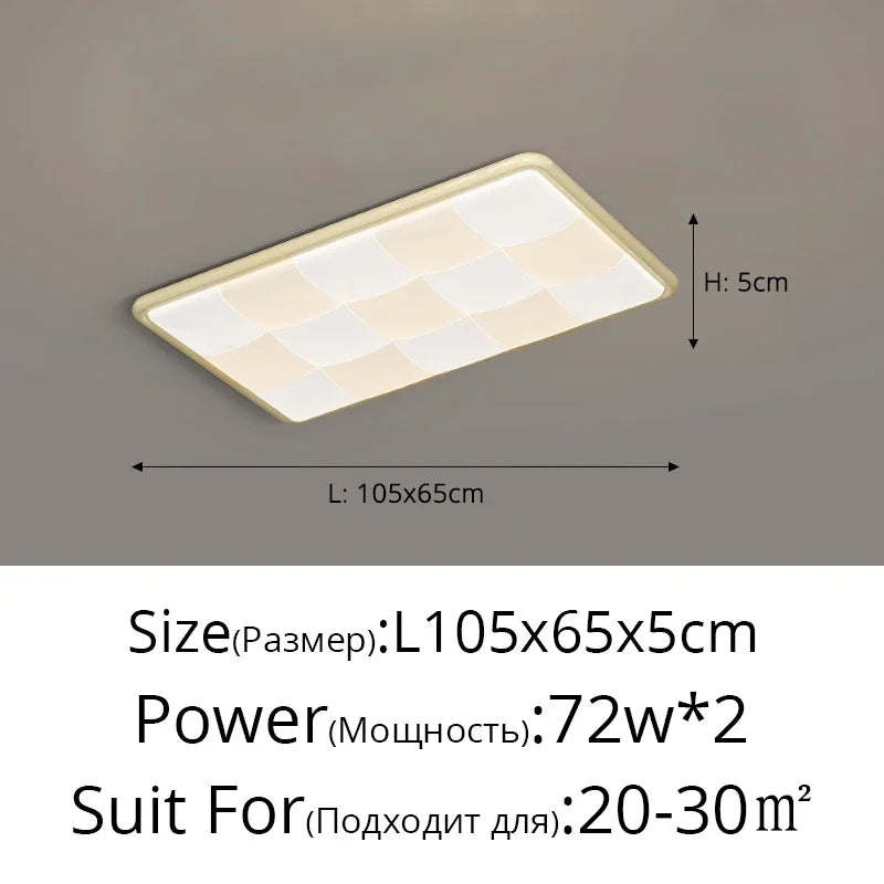 DecorBites™ Cream Style LED Ceiling Lights - Modern, Simple, Atmospheric Lighting for Home