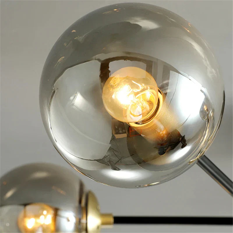 DecorBites™ Glass Ball LED Chandelier Ceiling Light for Living Room and Kitchen