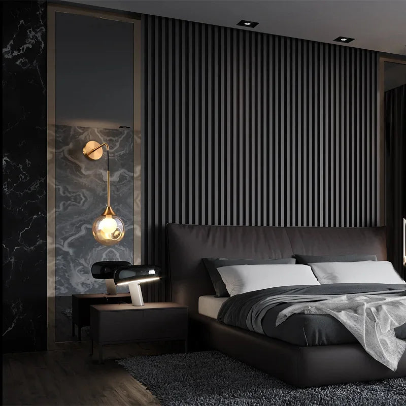 DecorBites™ Glass Ball Gold LED Wall Sconce Modern Nordic Indoor Lamp Fixture