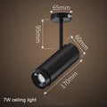 DecorBites™ Adjustable Focus Industrial Black Track Spotlights