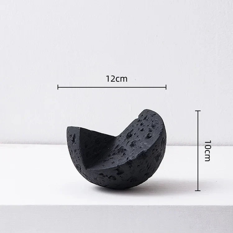 DecorBites™ Geometric Square Sculpture Stack Figurine Home Decoration Accessory