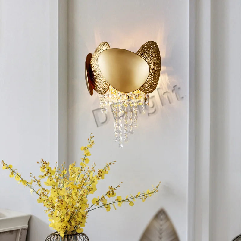 DecorBites™ Crystal Tassles LED Pendant Chandelier | Modern Luxury Living Room Ceiling Light