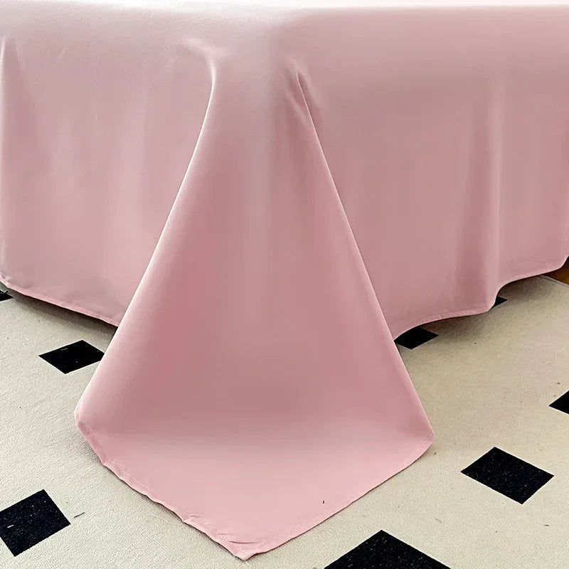 DecorBites™ Korean Princess Style Bedding Set with Lace Ruffles and Love Theme