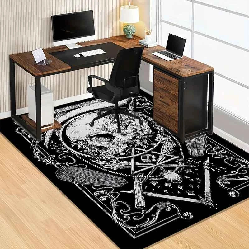 Skull Rug Gothic Interior Design Accessories