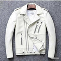 Unisex Oversized Button-down PU Leather Coat with Multiple Zippers Polo Jacket, with Many Zippers