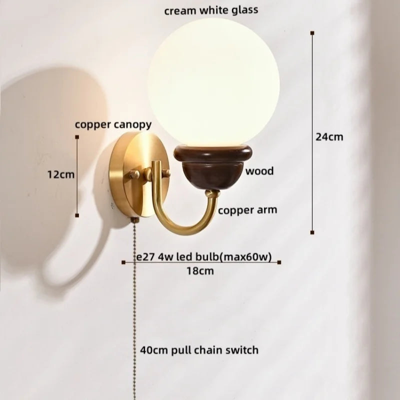 DecorBites™ Japanese Style LED Wall Lights 4W for Home Bathroom Bedroom Mirror Lighting