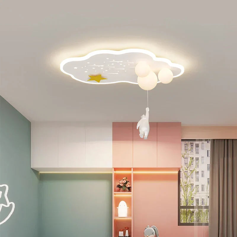 DecorBites™ Cloud Airplane Chandelier: Modern Kids Bedroom Ceiling Lights