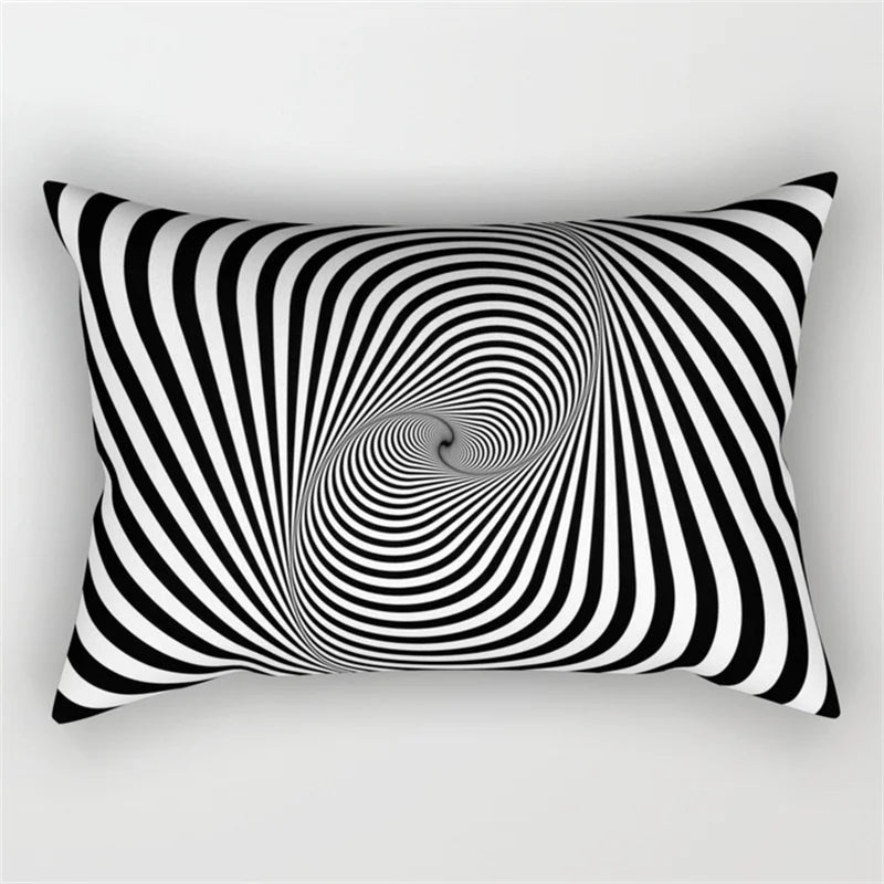 DecorBites™ Geometric Wave Line Waist Pillowcase Set