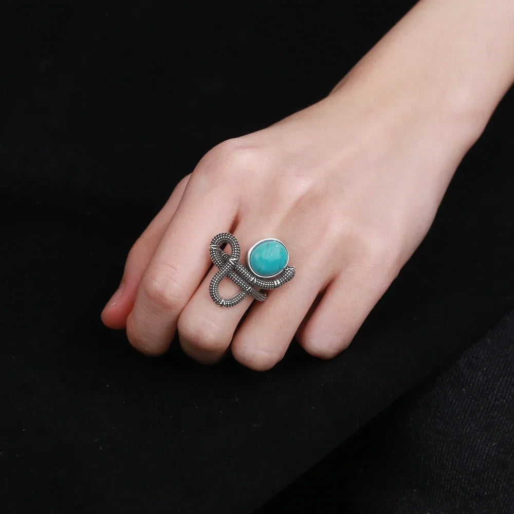 Crystal Snake Rings