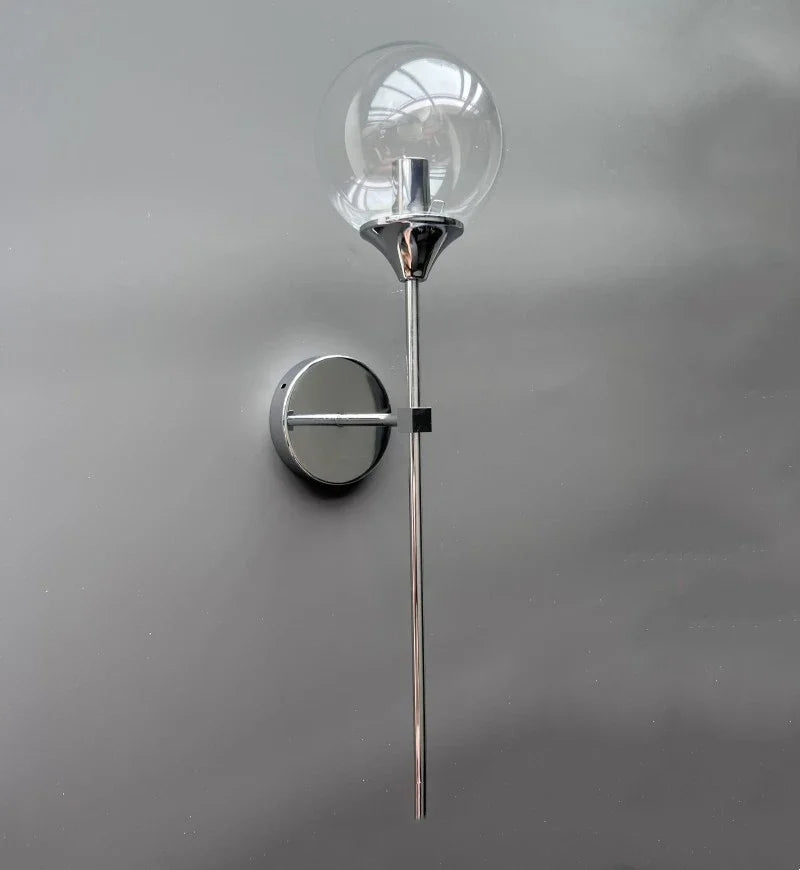 DecorBites™ Golden Glass Ball Wall Lamp: Modern Nordic Style Bedside & Living Room Lighting