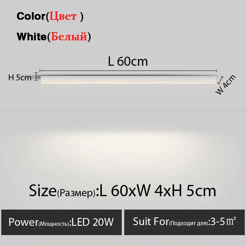 DecorBites™ LED Linear Ceiling Lamp for Living Room, Dining Room, Bedroom - Minimalist Design