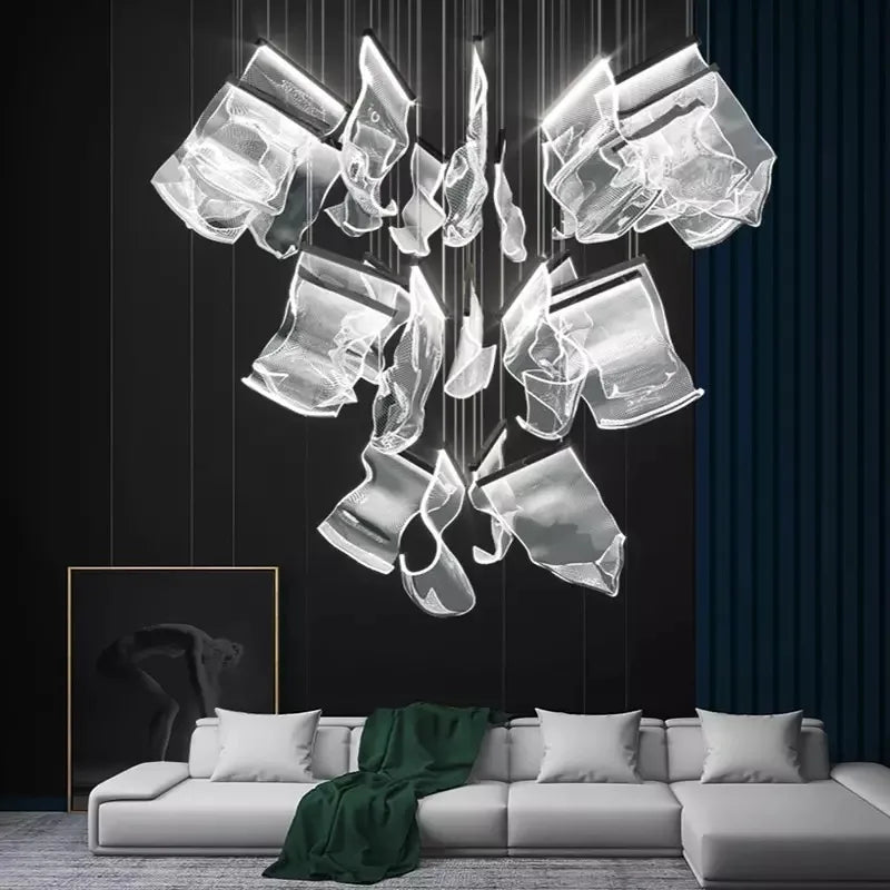 DecorBites™ LED Ceiling Chandelier Stairs Pendant Lamp Modern Novelty Lighting Living Room Dining Room