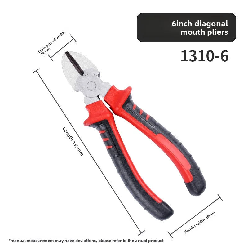 Multifunction Electrical Wire Pliers – Heavy-Duty Cr‑V Cutters & Strippers for Gripping, Twisting & Crimping | 3 Sizes (16.3–17 cm / 6.4–6.7 in)