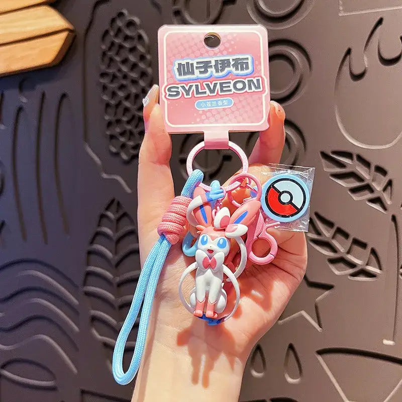 Genuine Pokemon Keychain: Scented Anime Figure Pendant