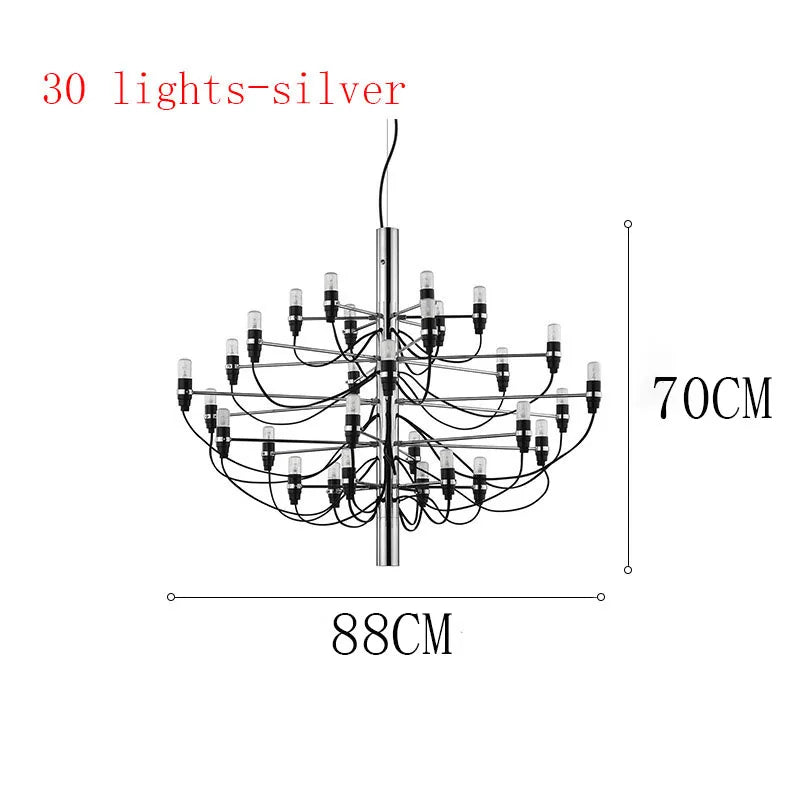 DecorBites™ LED Candle Chandelier: Elegant Italian Design Pendant Light for Home Decor