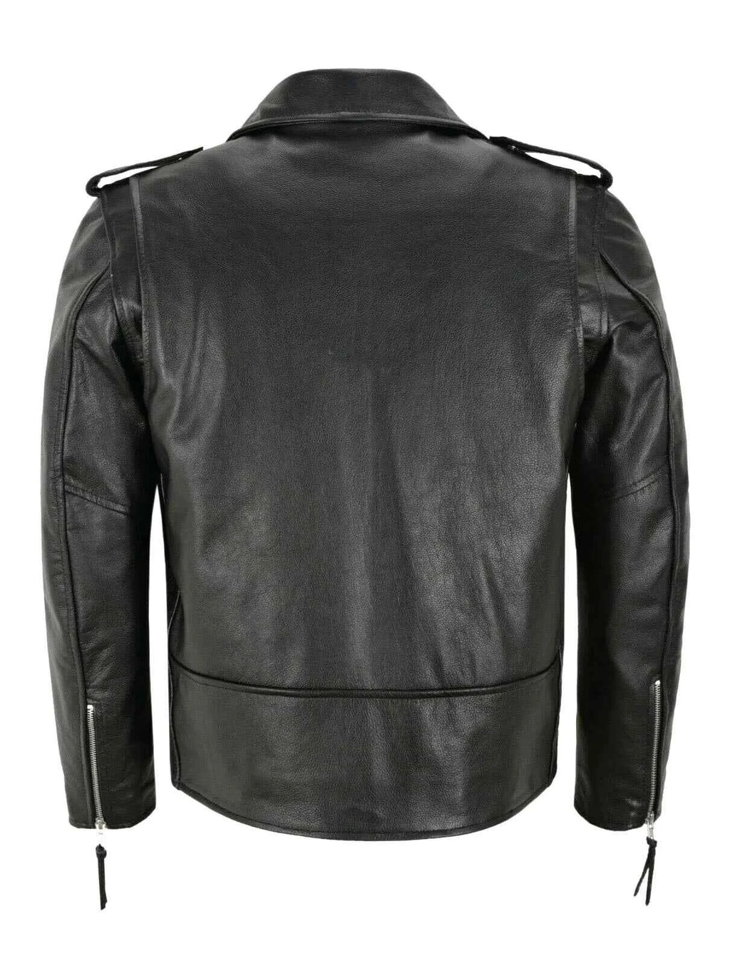 Men's PU Leather Motorcycle Fashion Slim Fit Leather Coat