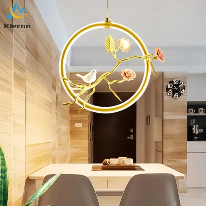 DecorBites™ Bird LED Chandelier for Bedroom Dining Room.