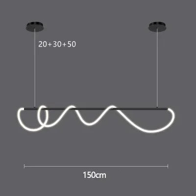 DecorBites™ Gold Minimalist LED Pendant Lights for Kitchen Dining Room