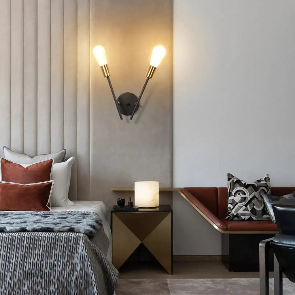 DecorBites™ LED Ceiling Chandelier: Modern Industrial Wall Sconce for Bedroom, Living Room, Kitchen