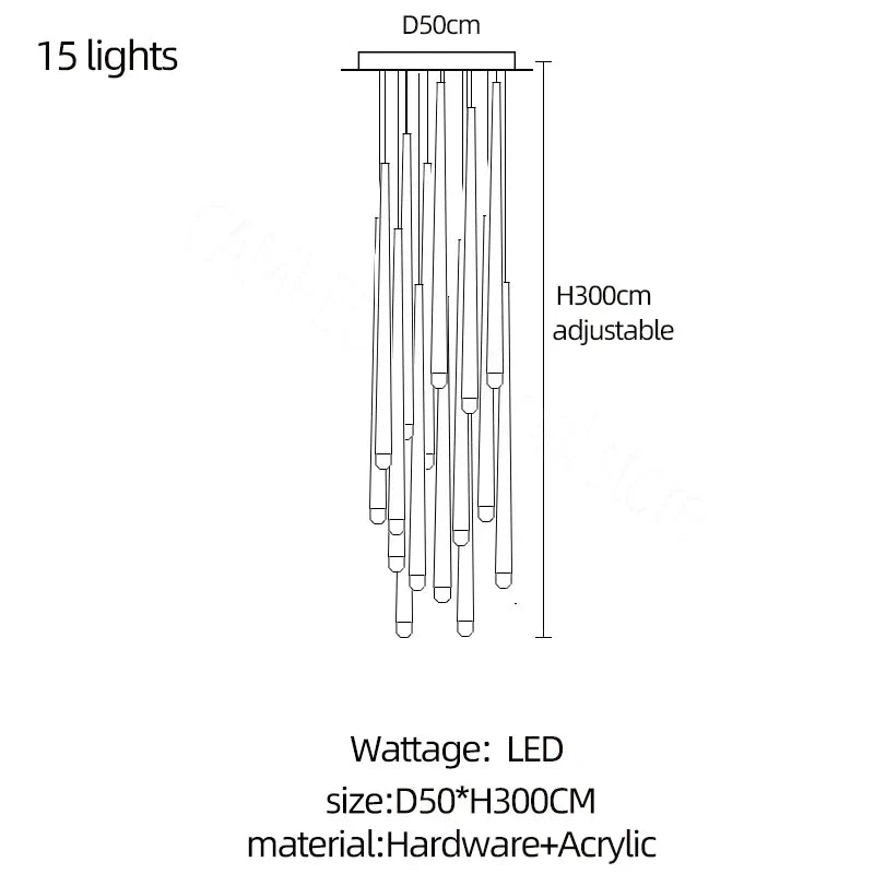 DecorBites™ Crystal LED Chandelier for Stylish Home Lighting & Elegant Decor