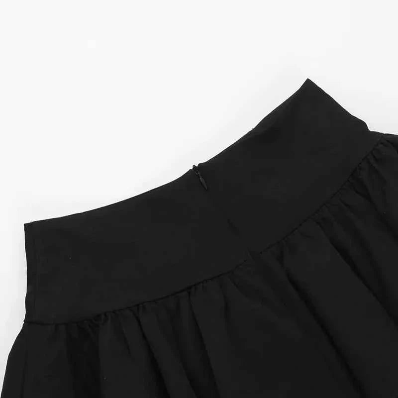 Lace Cross Mini Skirt Y2k Grunge