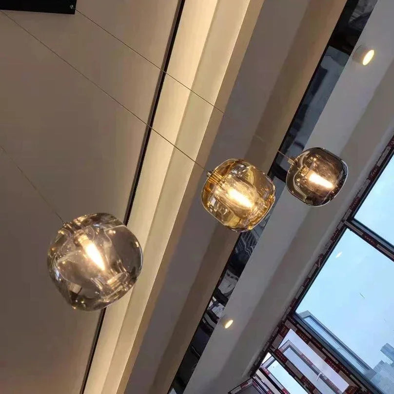 DecorBites™ Crystal LED Chandelier for Living Room Staircase Kitchen Island Light