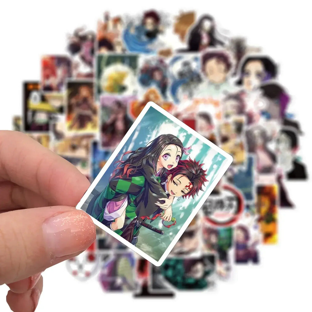 Demon Slayer Stickers: 50-200pcs Waterproof Anime Decals