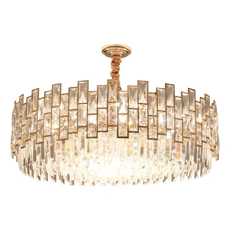 DecorBites™ Crystal Chandelier: Postmodern Light Luxury for Living Room, Bedroom, Kitchen.
