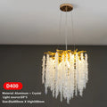 DecorBites™ Crystal Tassel Ceiling Chandelier for Luxe Living Room, Hall, and Restaurant Decor