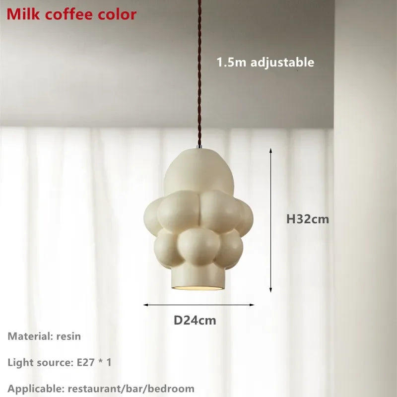 DecorBites™ French Creamy Wind LED Chandelier for Dining Room Home Decor Lighting