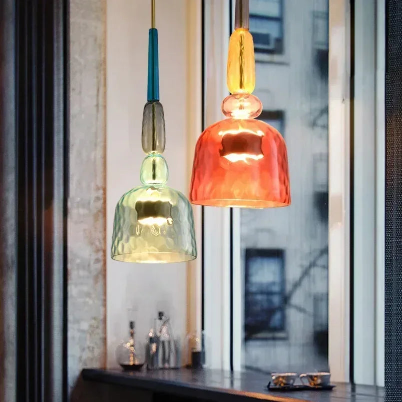 DecorBites™ Glass Pendant Lights for Kitchen Dining Room Island Chandeliers