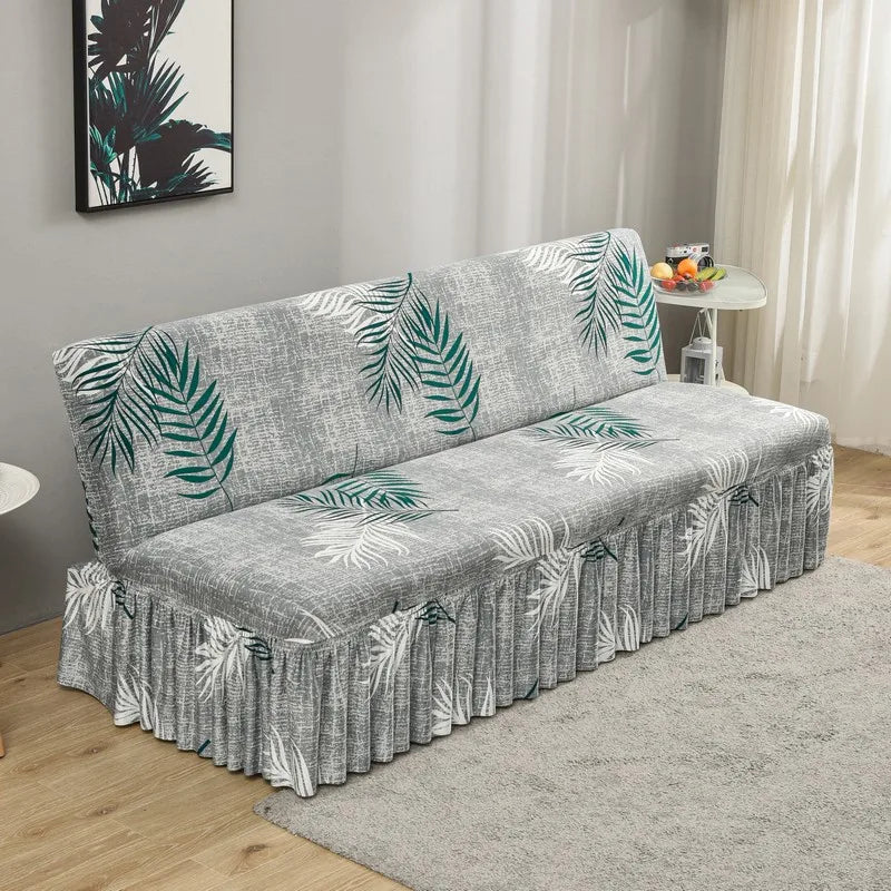 DecorBites™ Elastic Armless Futon Bed Sofa Cover Slipcover