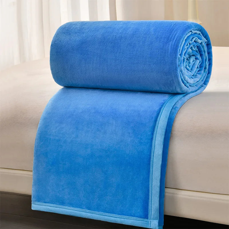 DecorBites™ Cozy Flannel Blanket: Multi-Functional Sofa Cover for Adults