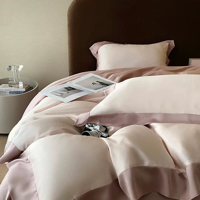 DecorBites™ Eucalyptus Fiber Bedding Set, Summer Coolness, Silky Quilt, Duvet Cover, Sheet Set