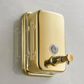 DecorBites™ Gold Stainless Steel Wall Mounted Shower Soap Dispenser
