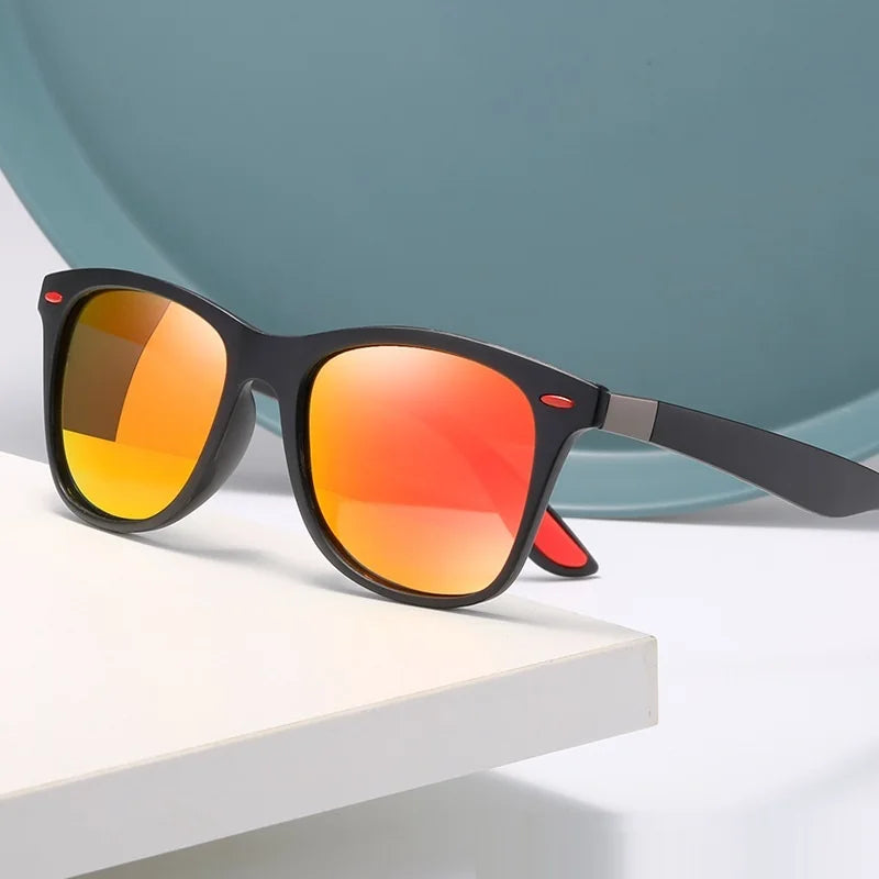 Retro Rectangle Sunglasses UV400 – Vintage Driver Sport Shades for Men & Women