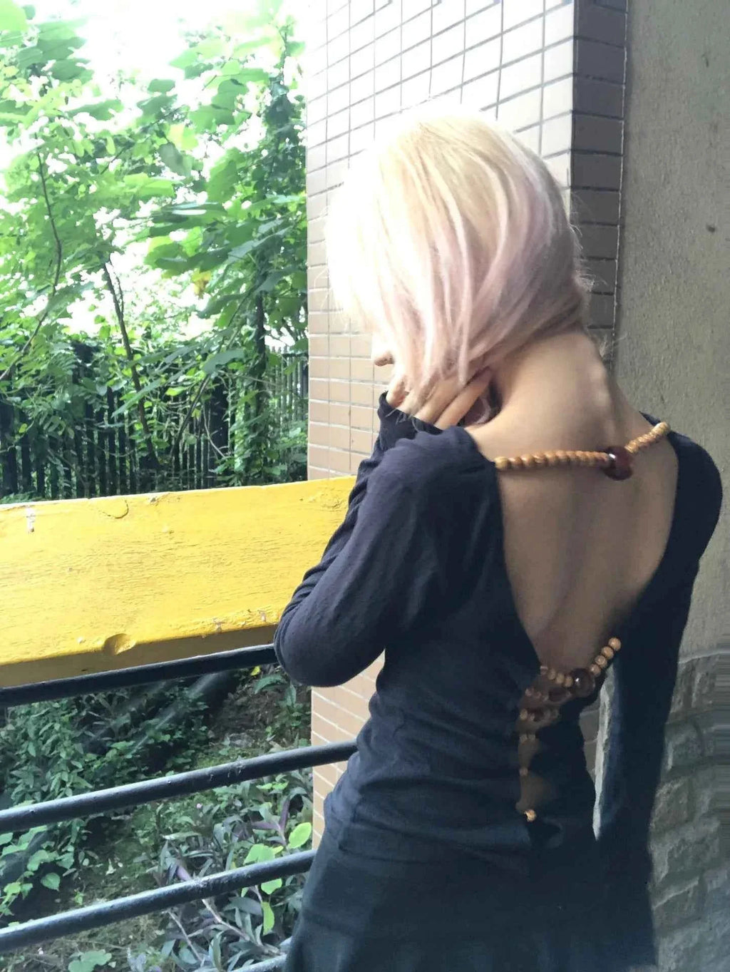Y2k Hollow Out Beaded T-shirt