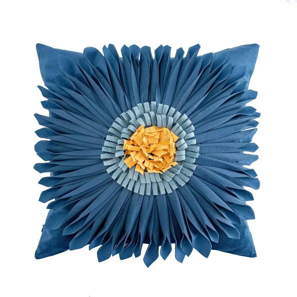 DecorBites™ Geometric Waves Tufted Pillow Covers with Embroidered Tassels