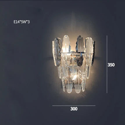 DecorBites™ Gold Crystal Chandelier Lighting for Living Room