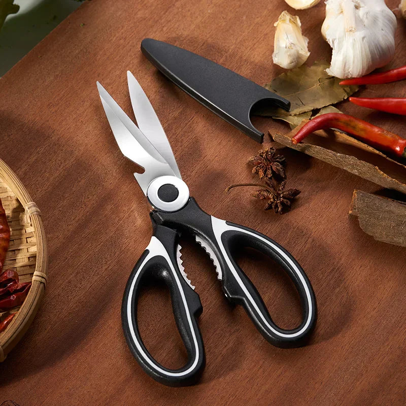 DecorBites™ Kitchen Shears Stainless Steel Multi Cutter for Poultry, Fish & Meat