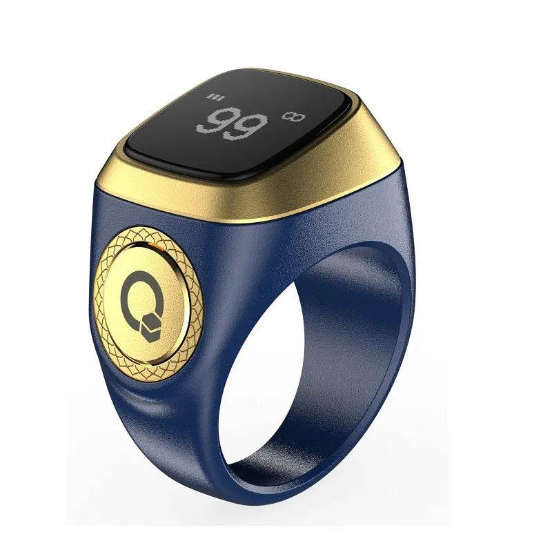 IQibla Smart Zikr Ring Praise Tasbih Tally Electronic Digital Counter for Muslims Prayer Time Vibration Reminder Waterproof