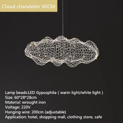 DecorBites™ Cloud Light: Nordic Design Floating Lamp for Bedroom, Hotel, Restaurant, Bar