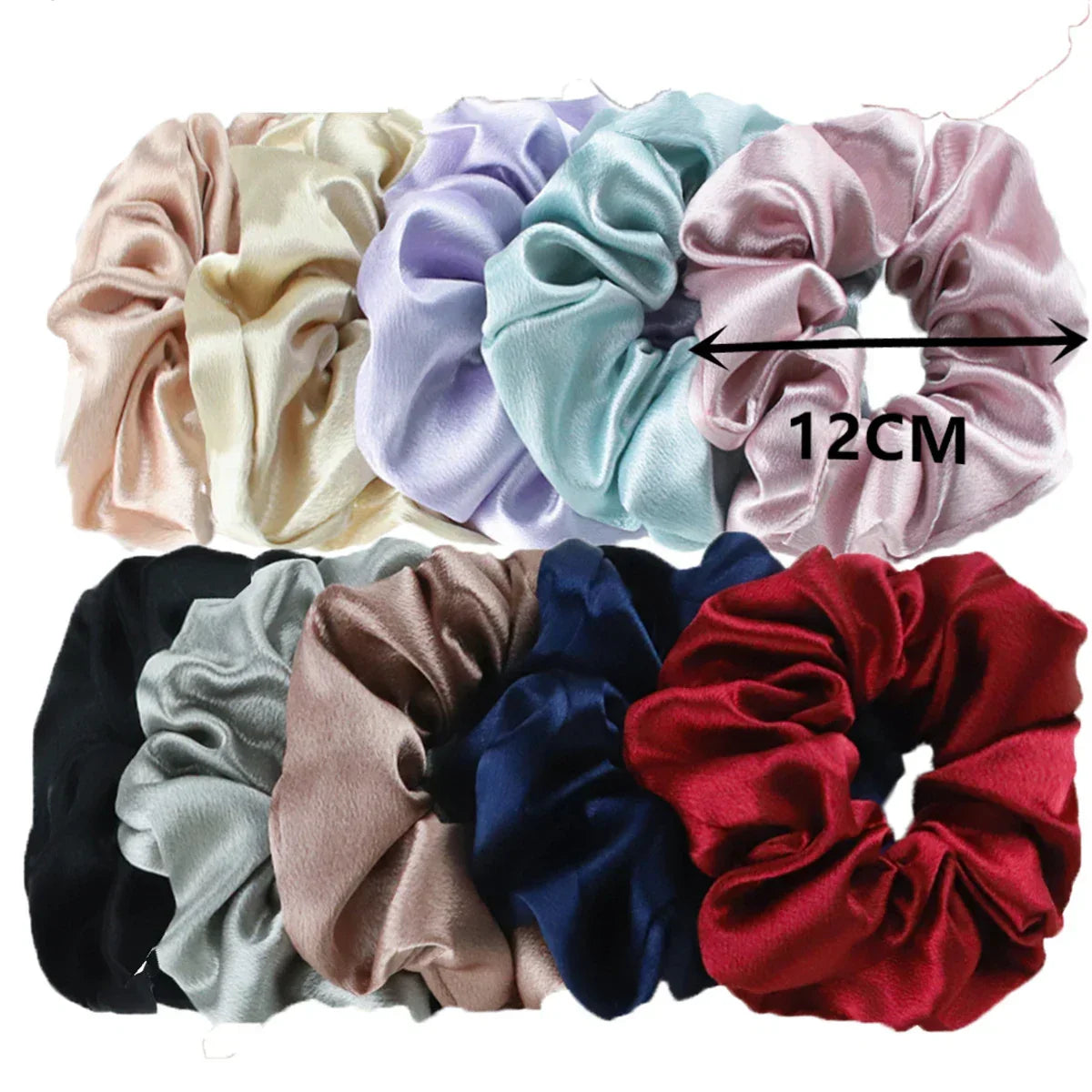 Women's Silky Satin Hair Scrunchies Set