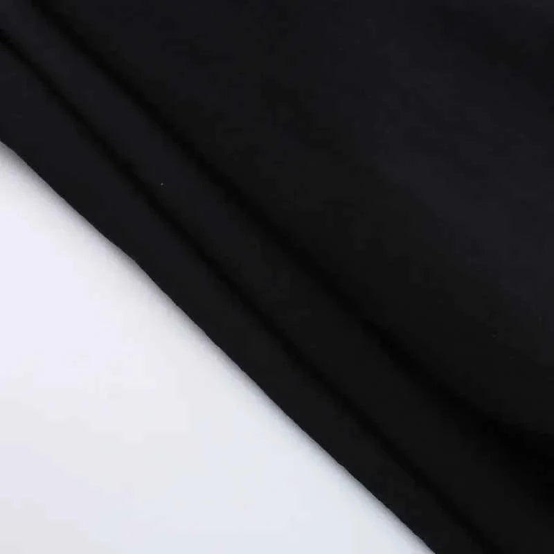 Goth Dark Kawaii Black Tiered Skirt 90S Retro Irregular Hem