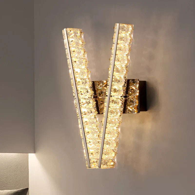 DecorBites™ Crystal Wall Lamp: Elegant Lighting for Home, Hotel, or Office Decor