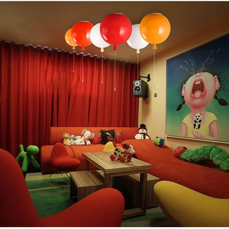 DecorBites™ Kids' Balloon Pendant Chandelier LED Hanging Lamp for Living Room
