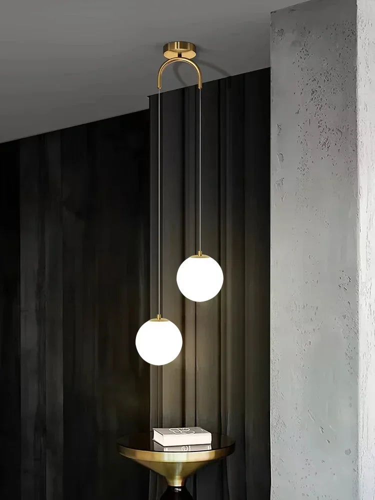 DecorBites™ Glass Ball LED Pendant Chandelier for Dining and Bedroom